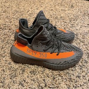 Yeezy Boosts Gray/Orange womens 8 mens 6.5